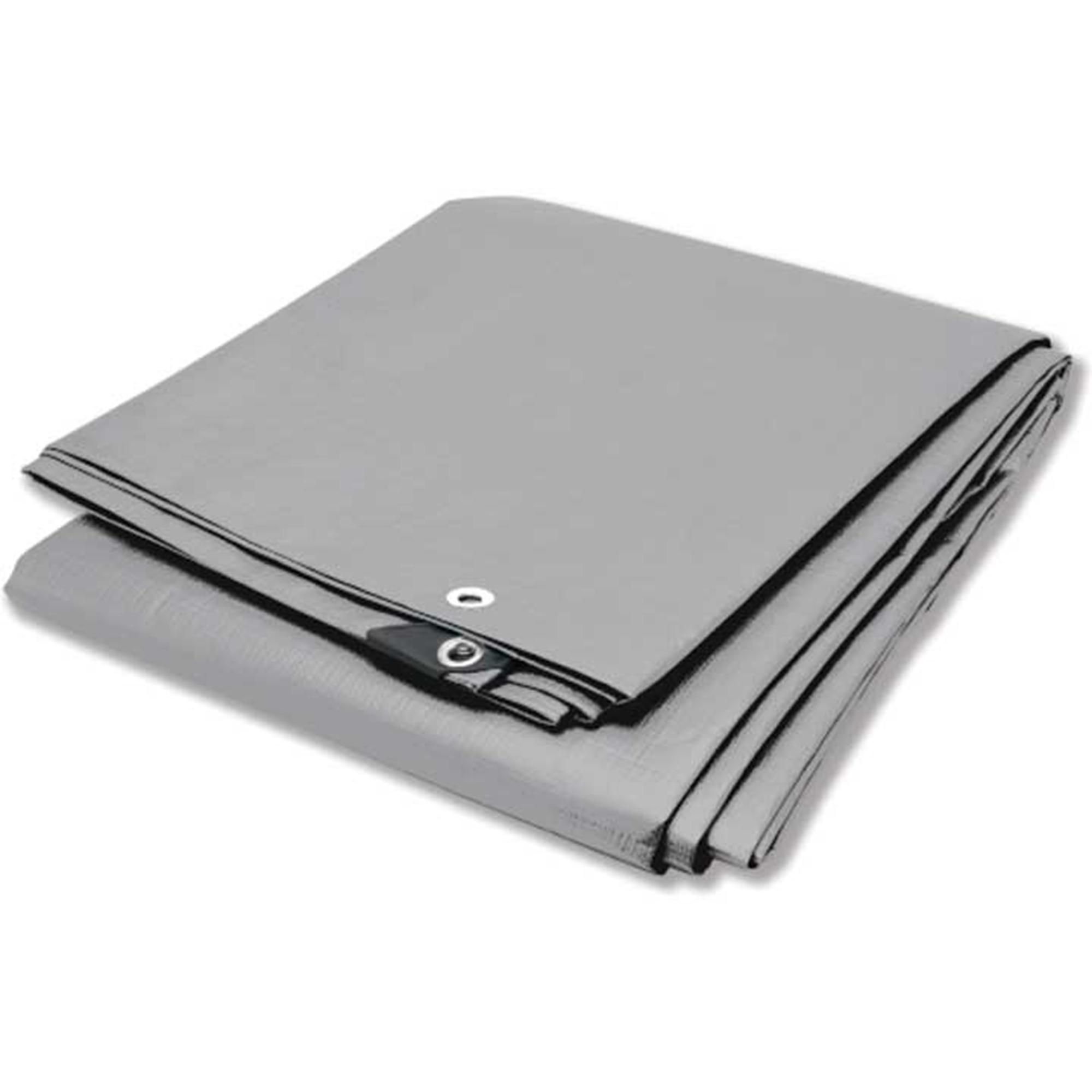 Performance Tool Heavy-Duty Silver Tarp — 10ft. x 12ft., 10 Mil Thick, Reinforced Edges, Rust-Resistant Grommets, Model# PRTW7006